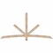 Ekena Millwork Alberta Smooth Timber Gable Bracket, Douglas Fir, 84"W x 42"H x 3 1/2"D x 3 1/2"F, 12/12 Pitch GBW084X42X0404ALB00SDF - alternate 1